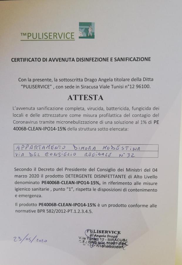 Dimora Modestina Apartment Syracuse Bagian luar foto